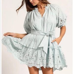Cleobella Nevah Mini Dress SKY Small